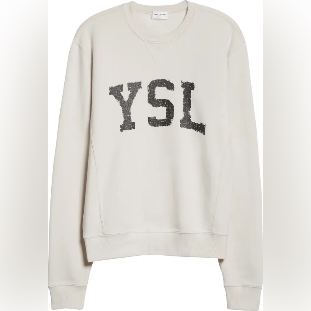 SAINT LAURENT LOGO SWEATER